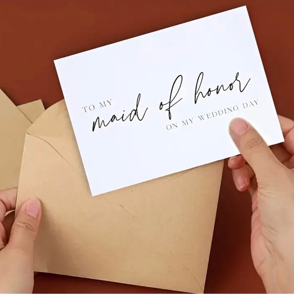 1pc Greeting Card 'To My Maid Of Honor' - Picture 3 of 5